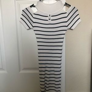 Striped knit dress